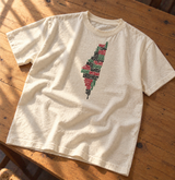 Palestine Cities Tatreez Map T-Shirt