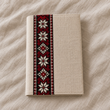 Star Tatreez Book Cover - Natural