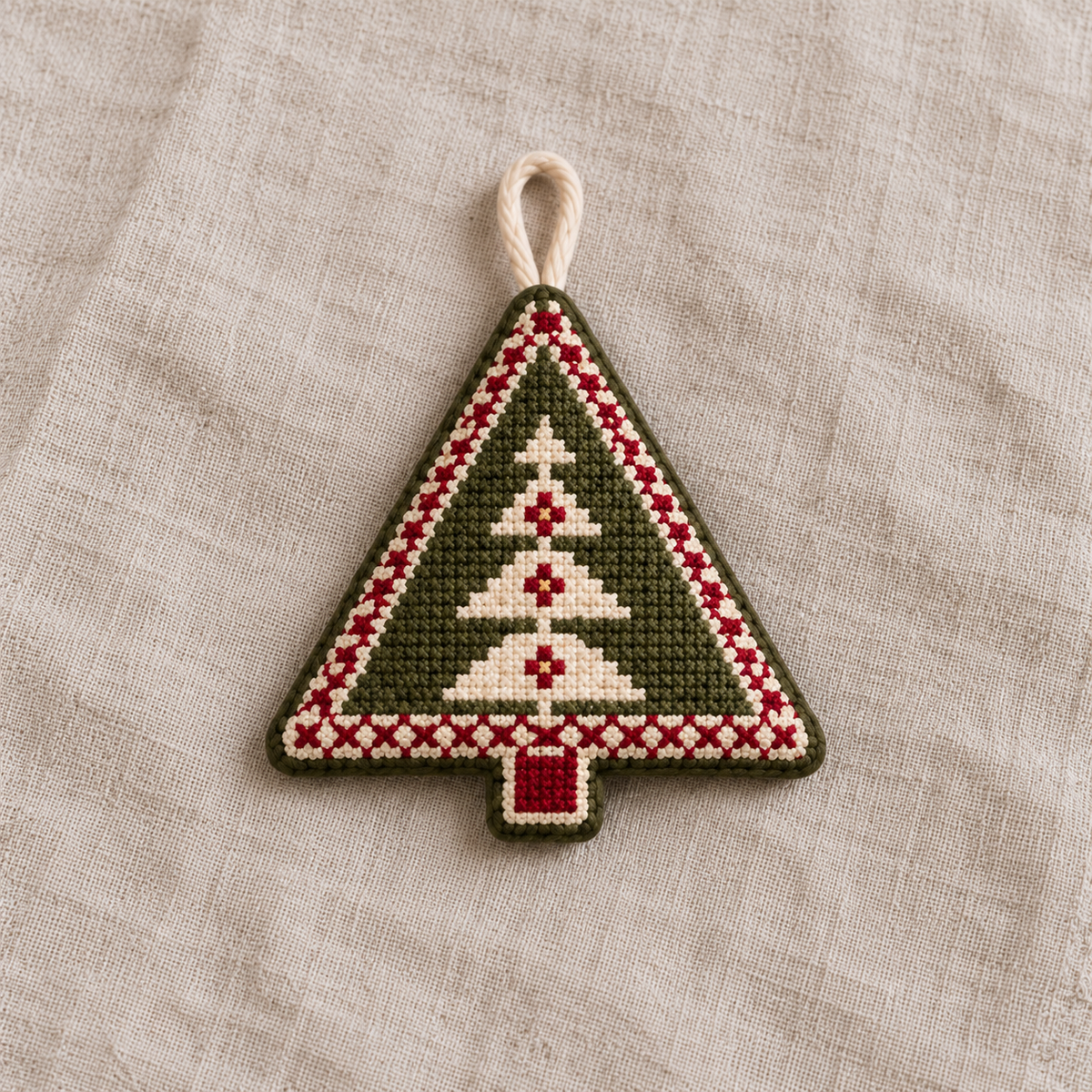 A1 - individual tree tatreez Christmas decoration