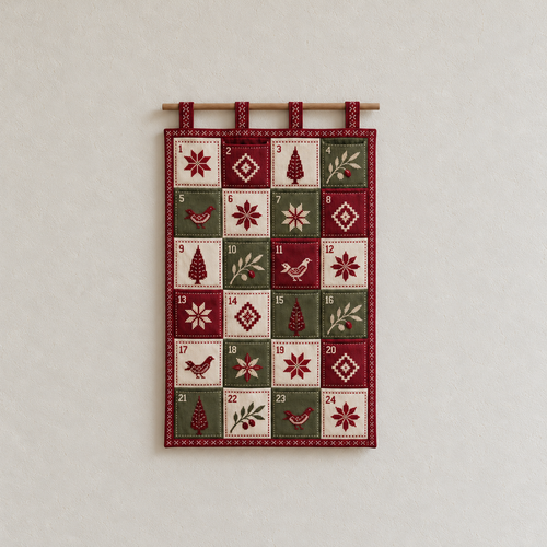 Patchwork Tatreez Advent Calendar - complete product