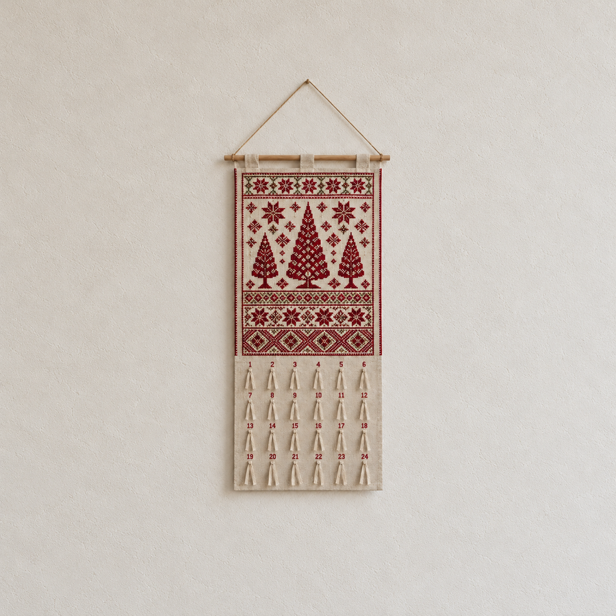 Tree Sampler Tatreez Advent Calendar - complete product