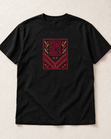 Kufisches florales Tatreez-T-Shirt