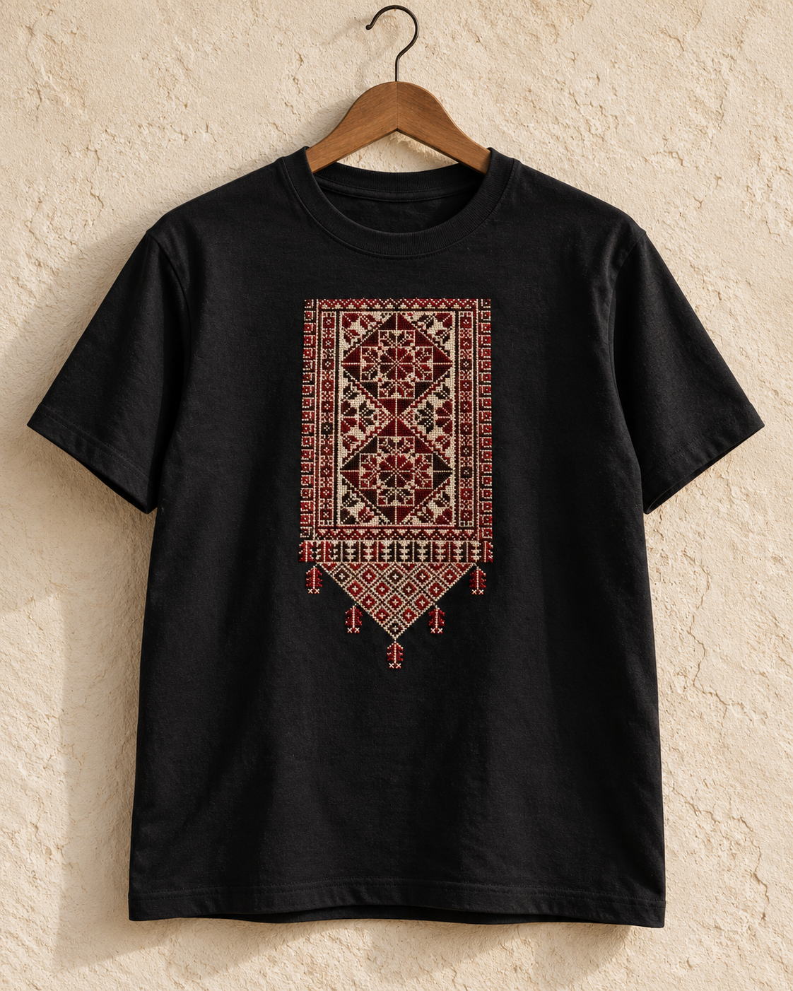 Medallion Tatreez T-Shirt - Black, main