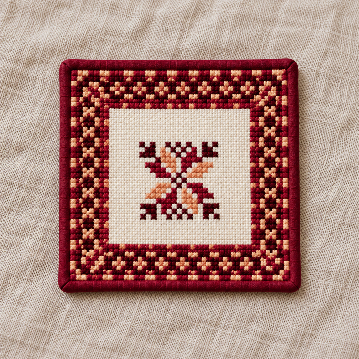 motifs tatreez coaster set - individual design H