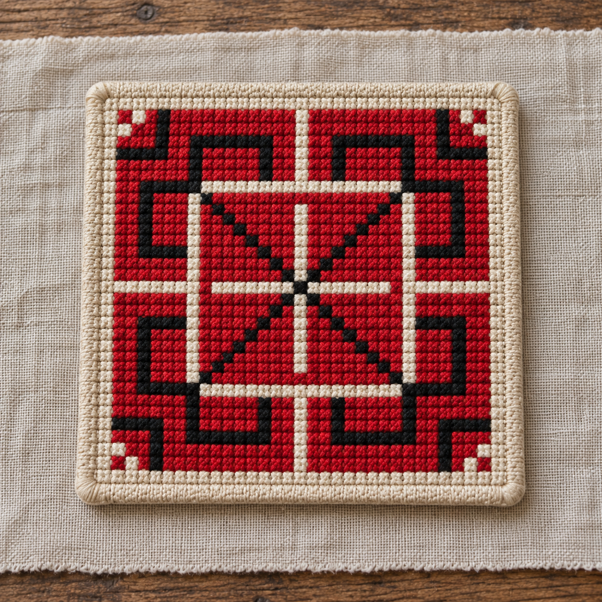 pasha tatreez coaster set - individual design A