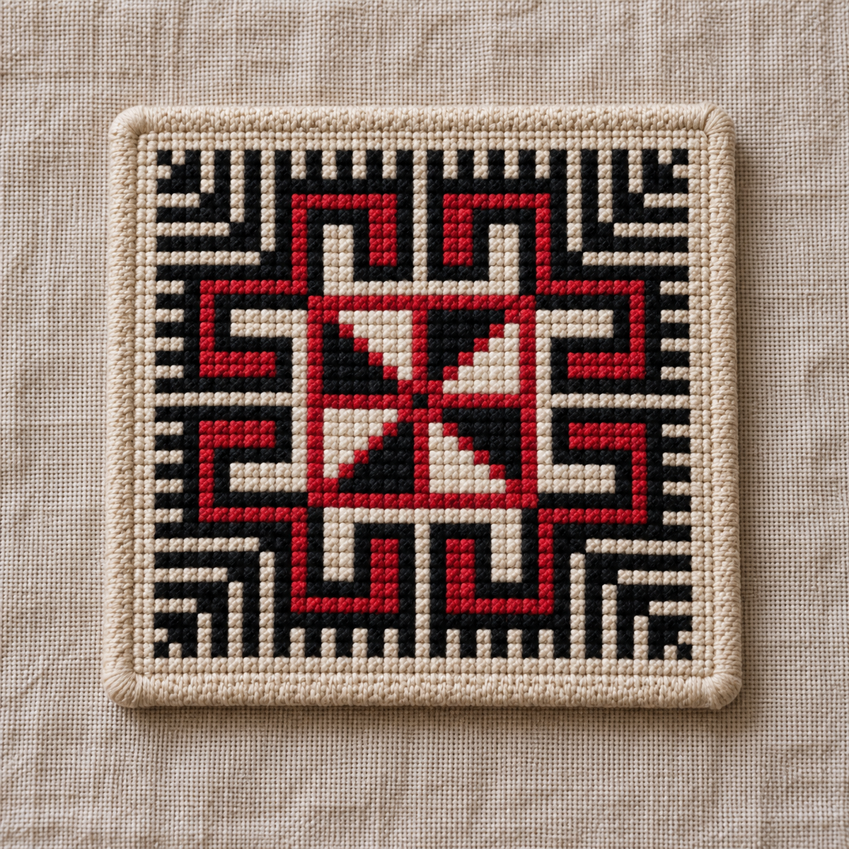 pasha tatreez coaster set - individual design B