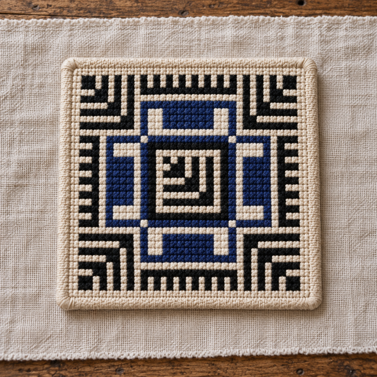 pasha tatreez coaster set - individual design C