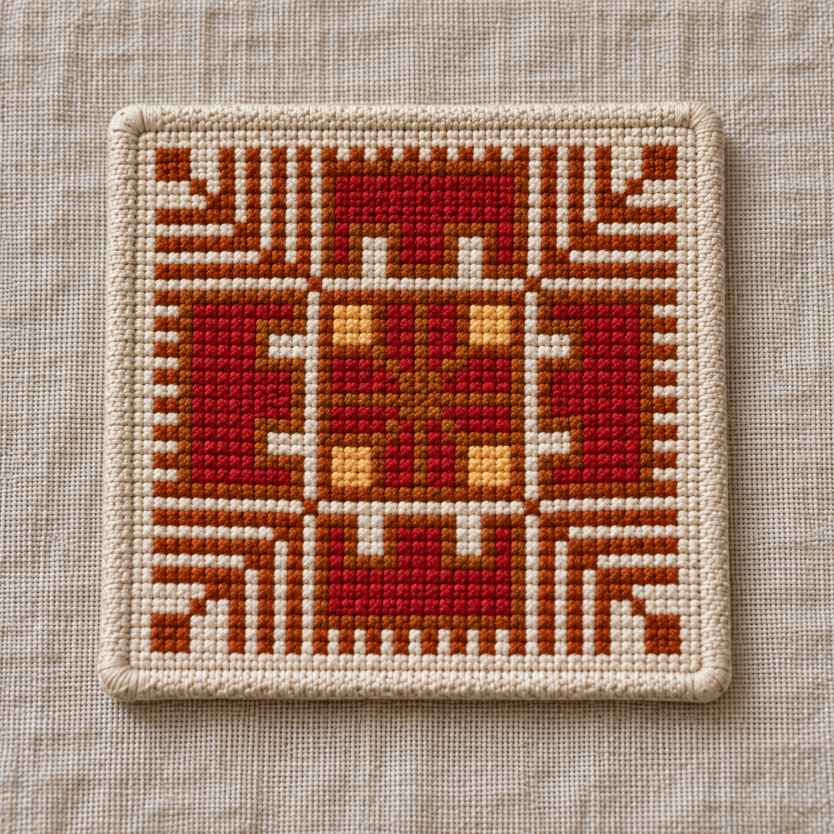 pasha tatreez coaster set - individual design D