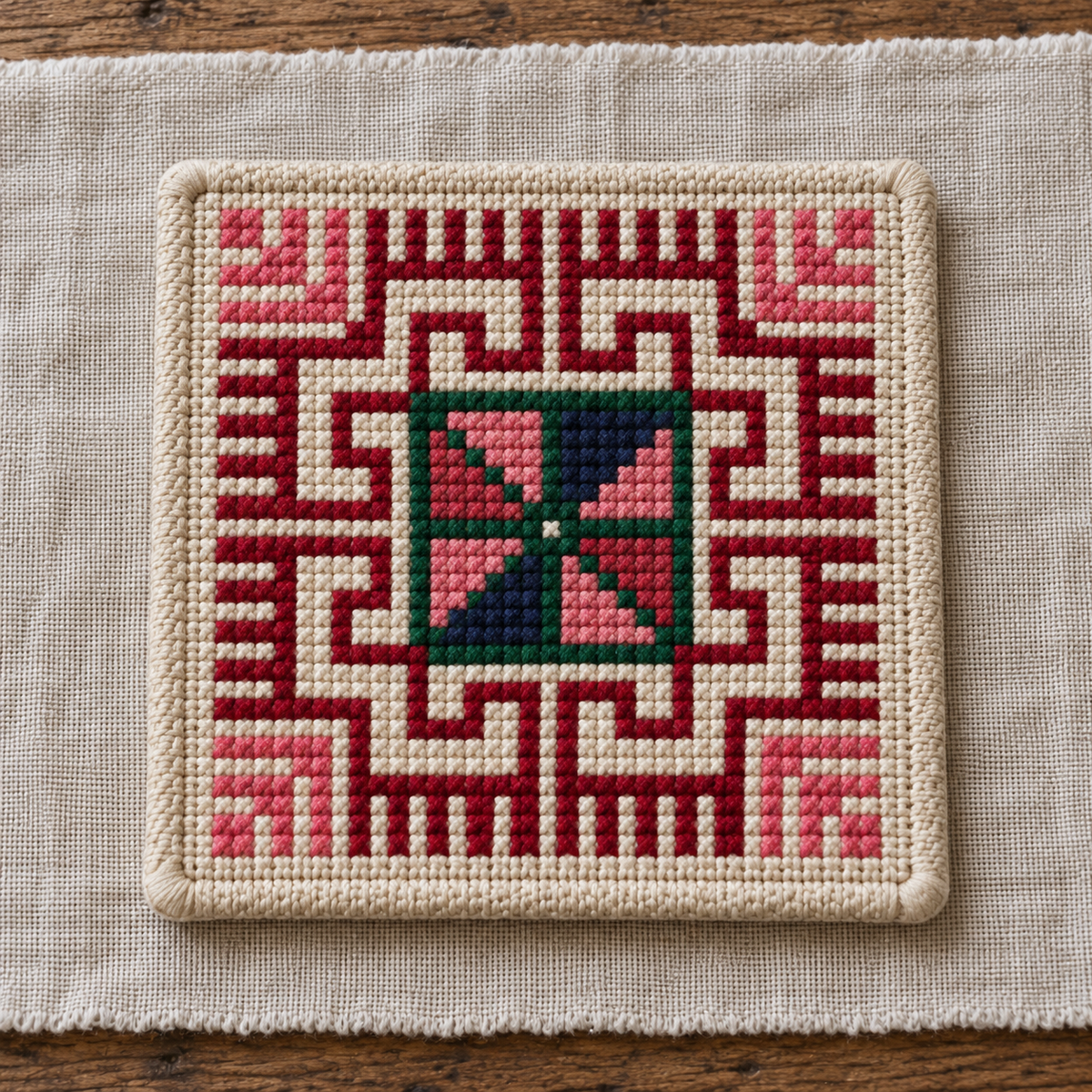 pasha tatreez coaster set - individual design E