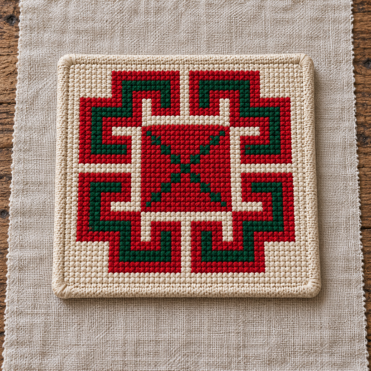 pasha tatreez coaster set - individual design F