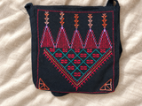 Five Spires Tatreez Bag - Pink and Turquoise