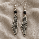 Palestine Map Bead Earrings